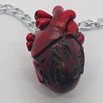 Last image of how to make an anatomically correct Polymer clay heart