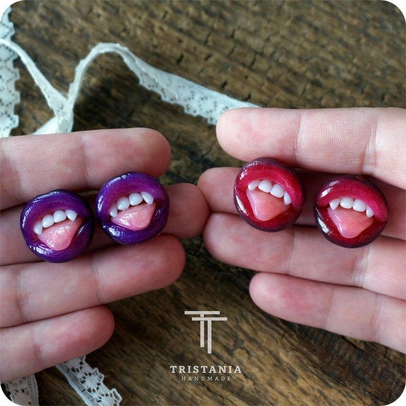 Unique Polymer Clay Earrings